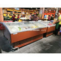 Commerciële vissen en zeevruchten display koelkast vriezer showcase